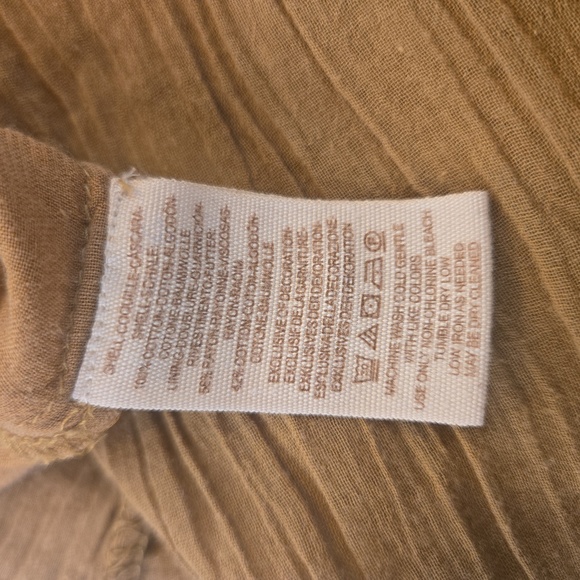 Free People Cotton Keyhole Embroidered Boho Cottagecore Maxi Dress Small - Picture 9 of 9